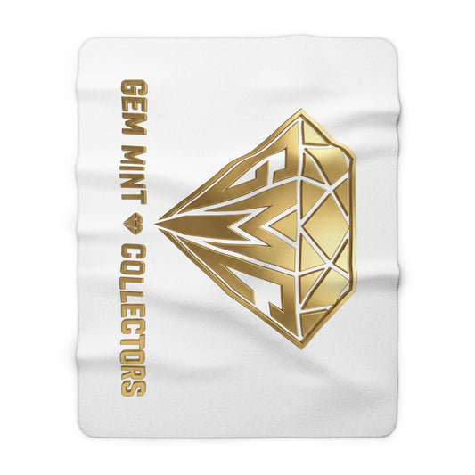 Gem Mint Collectors Gold Diamond Sherpa Blanket — Luxury Plush Throw for Collectors & Gifts
