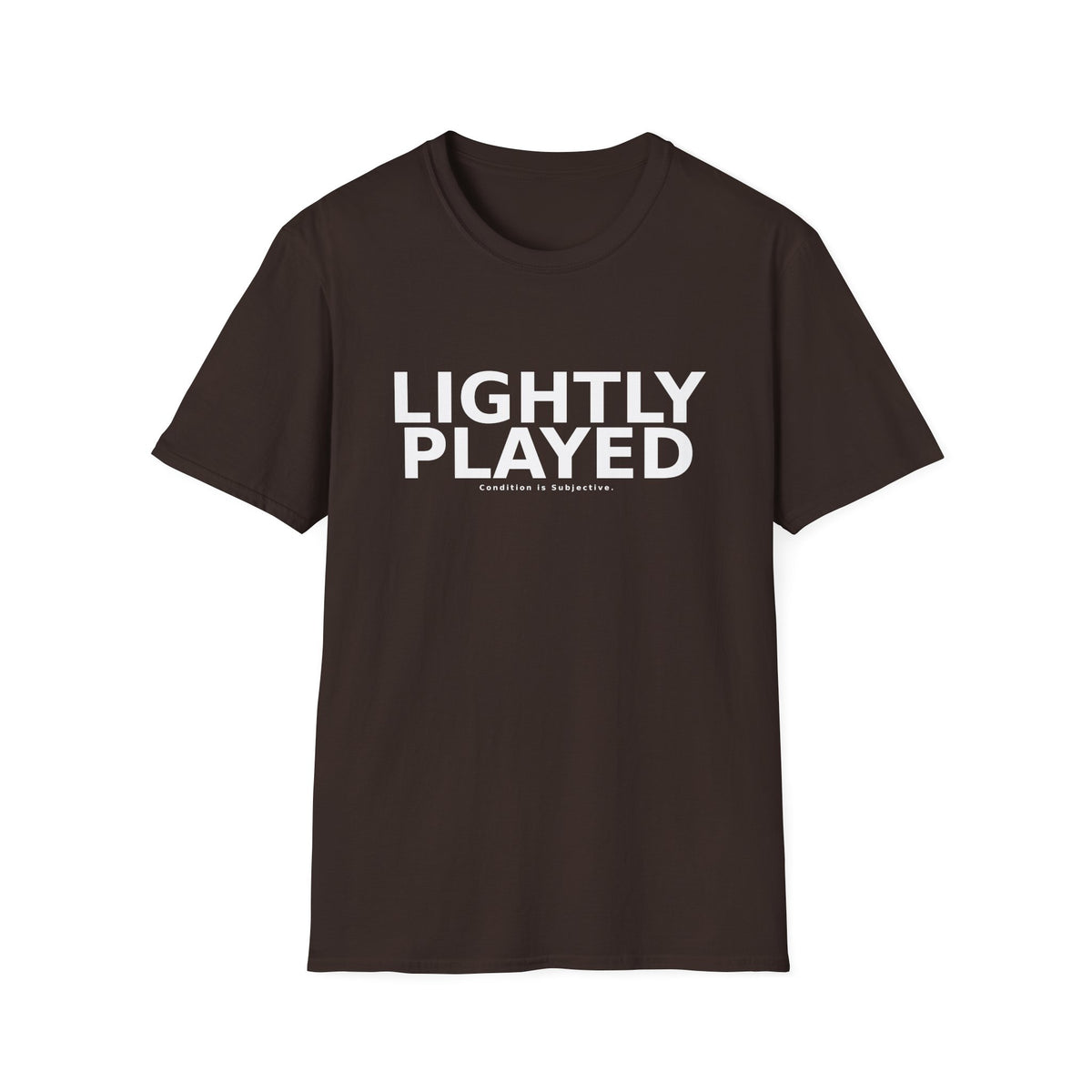 Lightly Played T-Shirt — Retro Minimalist 'Lightly Played' Graphic Tee